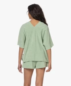 Speezys Amsterdam Badstof Jersey Kaftan Top - Smoke Green -JAMES PERSE WINKEL 230524 5d1443a1 234d 4d8b b4db 4d1537601300