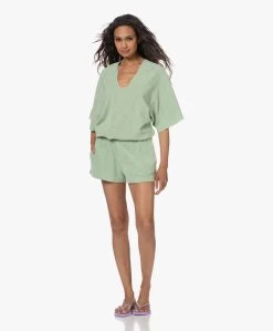 Speezys Amsterdam Badstof Jersey Kaftan Top - Smoke Green -JAMES PERSE WINKEL 230524 6a443baf 05a7 4b0f 9612 374780e1e836