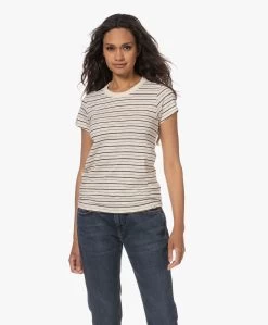 Rag & Bone The Slub Gestreept Pima Katoenen T-Shirt -Off-White/Multi -JAMES PERSE WINKEL 230524 72e1b49c 10d7 4afa 8bac c770ce507909