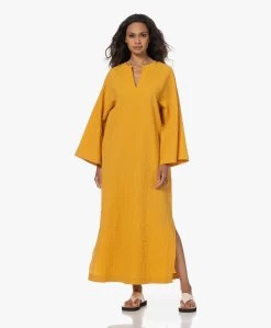 By Malene Birger Kayia Gesmokte Kaftan Jurk - Yellow Sunset -JAMES PERSE WINKEL 230524 a1a85476 791c 4288 ab3d f22d8c136adf