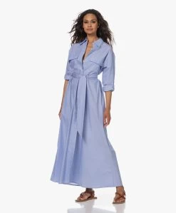 Su Paris Raya Chambray Maxi Blousejurk - Sky Blue -JAMES PERSE WINKEL 230524 aeb45233 b15c 42c6 97ea a8cf59f432a2