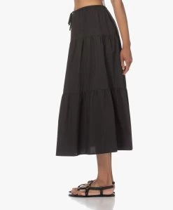 Rails Mary Poplin Midi Strokenrok - Zwart -JAMES PERSE WINKEL 230524 cbfa9ee0 1205 44c4 8b62 6064e88b74fc