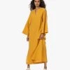 By Malene Birger Kayia Gesmokte Kaftan Jurk - Yellow Sunset -JAMES PERSE WINKEL 230524 d2a82be3 eb5f 4235 820e e17d1f81c037