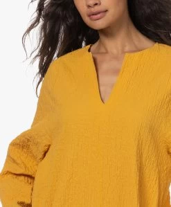 By Malene Birger Kayia Gesmokte Kaftan Jurk - Yellow Sunset -JAMES PERSE WINKEL 230524 db1d08d0 1da4 4896 95d4 466bd432d230