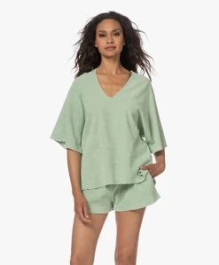 Speezys Amsterdam Badstof Jersey Kaftan Top - Smoke Green -JAMES PERSE WINKEL 230524 de1460de 1fdb 43bd bb63 7e7959669d3f