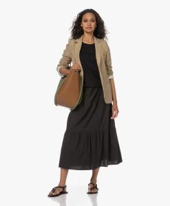 Drykorn Kirani Boxy Katoenen T-Shirt - Zwart -JAMES PERSE WINKEL 230524 e581affe a0c5 4c66 bac3 7ba322790a37