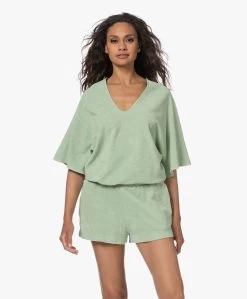Speezys Amsterdam Badstof Jersey Kaftan Top - Smoke Green -JAMES PERSE WINKEL 230524 e6d153bc aec8 45c3 8e94 28701118e525