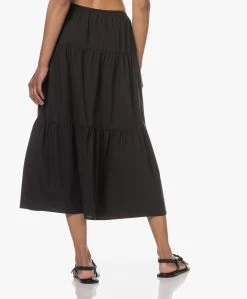 Rails Mary Poplin Midi Strokenrok - Zwart -JAMES PERSE WINKEL 230524 f7567ac2 6258 4d4e a33b 851c3c1430ff