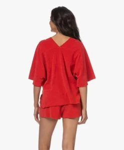 Speezys Amsterdam Badstof Jersey Kaftan Top - Fire Red -JAMES PERSE WINKEL 230525 27f1c8a6 c0b9 4c7b b0b7 3fa486769fa6