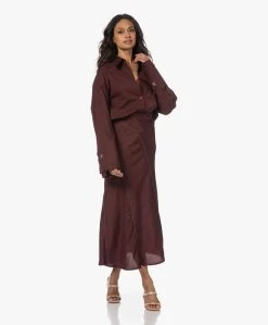 Róhe Panelled Midi Rok - Mulberry -JAMES PERSE WINKEL 230525 48f7a289 924e 4c4c 8f82 5b72389ab114