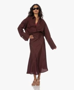 Róhe Panelled Midi Rok - Mulberry -JAMES PERSE WINKEL 230525 730452c9 46c9 4f7a ad55 d889c67eb6e8