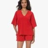 Speezys Amsterdam Badstof Jersey Kaftan Top - Fire Red -JAMES PERSE WINKEL 230525 84a8c5d0 483d 465c 8242 fce41fd781d3