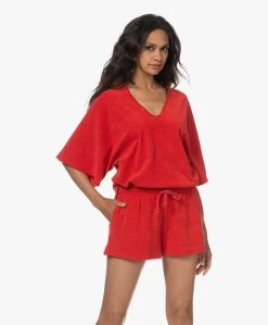 Speezys Amsterdam Badstof Jersey Kaftan Top - Fire Red -JAMES PERSE WINKEL 230525 b3b3d454 94a1 42d7 8ca8 04a3399edfa6