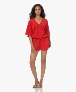 Speezys Amsterdam Badstof Jersey Kaftan Top - Fire Red -JAMES PERSE WINKEL 230525 b801623c bb31 4df2 8b14 23e1d49cda5b 1