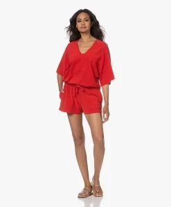 Speezys Amsterdam Badstof Jersey Short - Fire Red -JAMES PERSE WINKEL 230525 c269f1e6 5d68 484d 8a60 06a96fef748b