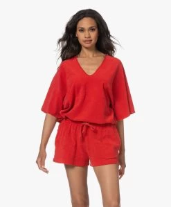 Speezys Amsterdam Badstof Jersey Kaftan Top - Fire Red -JAMES PERSE WINKEL 230525 e77cfd56 e753 4e84 80ca 8b45f2f3cde7