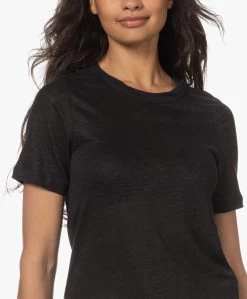 Resort Finest Ronde Hals Linnen T-Shirt - Zwart -JAMES PERSE WINKEL 230530 0a1614ec 8b4e 430e 925d 594e9a604f87