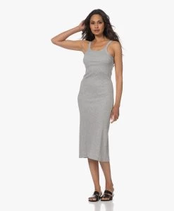Skin Radika Dubbellaagse Mouwloze Jurk In Pima Katoen - Grijs Mêlee -JAMES PERSE WINKEL 230530 32166284 11df 47e5 a8f7 c7eb491ab84a
