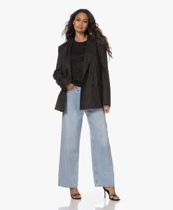 Resort Finest Ronde Hals Linnen T-Shirt - Zwart -JAMES PERSE WINKEL 230530 479d3615 5709 43f5 b5ae c993cadf37f9