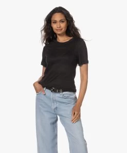 Resort Finest Ronde Hals Linnen T-Shirt - Zwart -JAMES PERSE WINKEL 230530 489b15e4 0fc7 4fc4 89c7 3b3dc3dbe343