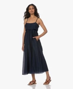 Xírena Skyla Katoen-Zijde Voile Jurk - Navy -JAMES PERSE WINKEL 230530 55f1b63a 1ebe 4c3f 9554 86ff72939fb8