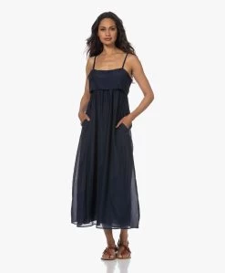 Xírena Skyla Katoen-Zijde Voile Jurk - Navy -JAMES PERSE WINKEL 230530 75084fe3 ace5 4dca 9e6d 1a0c22d3f9dc