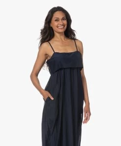 Xírena Skyla Katoen-Zijde Voile Jurk - Navy -JAMES PERSE WINKEL 230530 8343dd3a 8e41 45c4 b4c2 49d05b9b4675