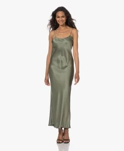 Anine Bing Chloe Zijden Slip Dress - Artichoke -JAMES PERSE WINKEL 230530 87be1d69 63eb 4ad5 8958 0904dcd98c3c