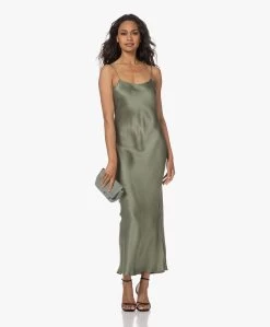 Anine Bing Chloe Zijden Slip Dress - Artichoke -JAMES PERSE WINKEL 230530 b2f3b0cc 98bb 495f 8250 0c54c1c6916d