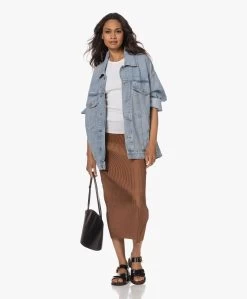 By Malene Birger Velmas Plissé Midi Rok - Dark Tan -JAMES PERSE WINKEL 230530 b6c1c7a8 f43e 411e a6ef 83c935f1ff02