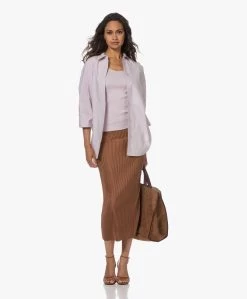 By Malene Birger Velmas Plissé Midi Rok - Dark Tan -JAMES PERSE WINKEL 230530 ce8ad6d8 d4c6 4874 b7d1 43ed1b334846