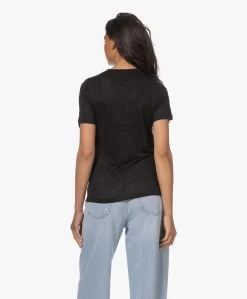 Resort Finest Ronde Hals Linnen T-Shirt - Zwart -JAMES PERSE WINKEL 230530 d1d9c1d4 9e27 43aa 8628 c89f163cb9b0