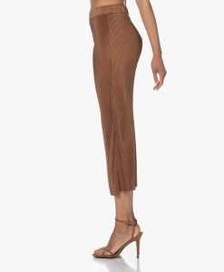 By Malene Birger Velmas Plissé Midi Rok - Dark Tan -JAMES PERSE WINKEL 230530 f16b90bd 93c0 4f76 980a 5bdcad4dcbaa