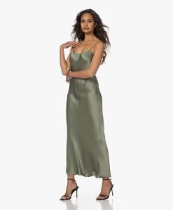 Anine Bing Chloe Zijden Slip Dress - Artichoke -JAMES PERSE WINKEL 230530 f5bd8a0c bb1a 47d9 9eff 98b1186ae457