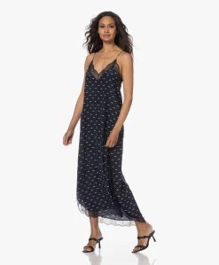 Zadig & Voltaire Ristyl Polka Wings Zijden Lange Jurk - Marine -JAMES PERSE WINKEL 230531 07f14ce8 e405 44ec 87ba b26c87ef8bea