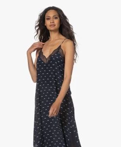 Zadig & Voltaire Ristyl Polka Wings Zijden Lange Jurk - Marine -JAMES PERSE WINKEL 230531 092d2a3c ee91 4963 8051 e28f66d23e08