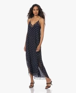 Zadig & Voltaire Ristyl Polka Wings Zijden Lange Jurk - Marine -JAMES PERSE WINKEL 230531 1f7ad408 ad94 4776 b07c b3a55058a9fd