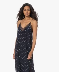 Zadig & Voltaire Ristyl Polka Wings Zijden Lange Jurk - Marine -JAMES PERSE WINKEL 230531 2cfc2bb8 d1cc 4a8d 9166 fc34fa9bb420