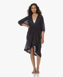 Su Paris Lea Gauze Kaftan Met Streepdessin - Zwart -JAMES PERSE WINKEL 230531 464446f8 8453 4466 b9fb 460537b29462