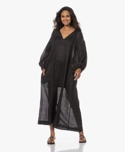 Su Paris Serena Ramie Maxi Jurk - Zwart -JAMES PERSE WINKEL 230531 46998c72 f966 48b9 8ee7 61425a46789c