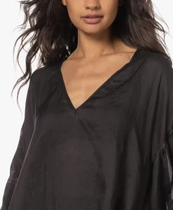 Su Paris Serena Ramie Maxi Jurk - Zwart -JAMES PERSE WINKEL 230531 4978291a 1c6b 4d21 b246 11a6e6137d9a