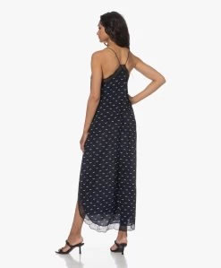 Zadig & Voltaire Ristyl Polka Wings Zijden Lange Jurk - Marine -JAMES PERSE WINKEL 230531 a7538ad2 7a33 465b a8b4 2a8544f24f5e