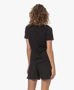 Repeat Jersey Lyocell Mix T-Shirt - Zwart -JAMES PERSE WINKEL 230601 08d7970e 442b 4da8 b7fb 2f812a1b3249