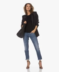 Majestic Filatures Slim-Fit Viscose T-Shirt - Zwart -JAMES PERSE WINKEL 230601 0e465364 db96 4b0b b5e0 47b0eb49ba69