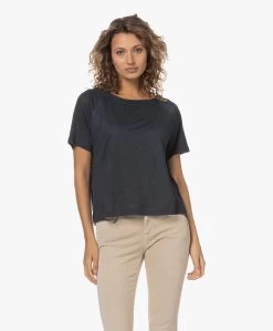 By-Bar Linnen T-Shirt Calle - Midnight -JAMES PERSE WINKEL 230601 305d7385 5269 4dee 8ea6 4421ae92532d