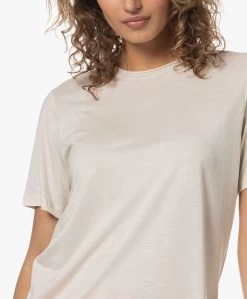 By Malene Birger Aleah Lyocell T-Shirt - Whisper White -JAMES PERSE WINKEL 230601 48dbd059 6e51 4148 b0cc 3f92446f816e