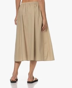 Gai+Lisva Petra Katoenen Poplin Midi Rok - Chinchilla -JAMES PERSE WINKEL 230601 516ded1d 6791 4655 a692 fcd4846e2237