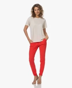 By Malene Birger Aleah Lyocell T-Shirt - Whisper White -JAMES PERSE WINKEL 230601 675afebc 7046 448b 8417 5e350c89e5dc