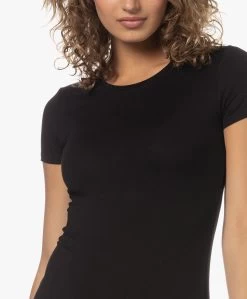 Majestic Filatures Slim-Fit Viscose T-Shirt - Zwart -JAMES PERSE WINKEL 230601 6ea718f4 b699 4e1c 8a53 c9f78bdbf3af