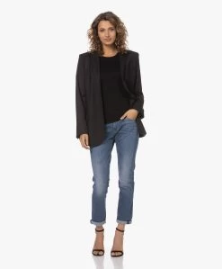 Majestic Filatures Slim-Fit Viscose T-Shirt - Zwart -JAMES PERSE WINKEL 230601 b5825680 e8f6 40fe b234 9a51901a686a